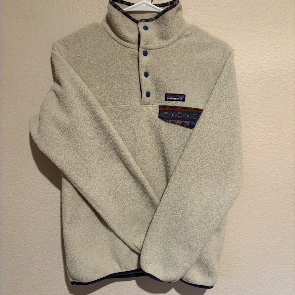Patagonia Cream Fleece Synchilla XS